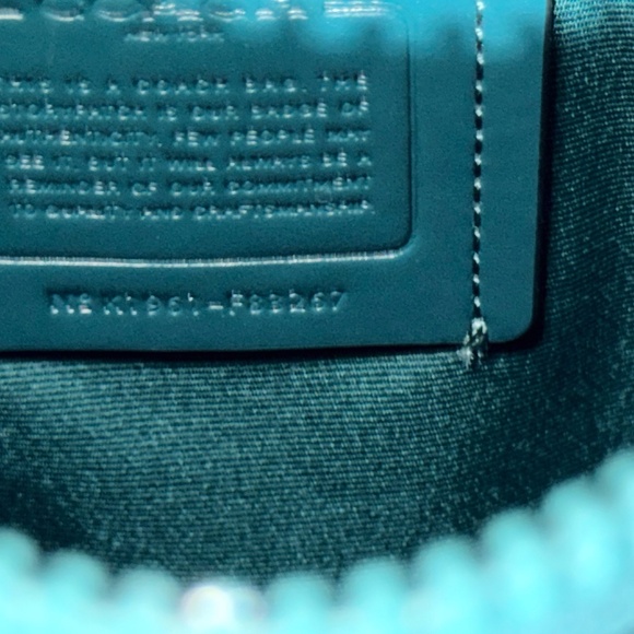 Coach Vale Phoebe Crossbody In Colorblock Green F83267 - Picture 9 of 9